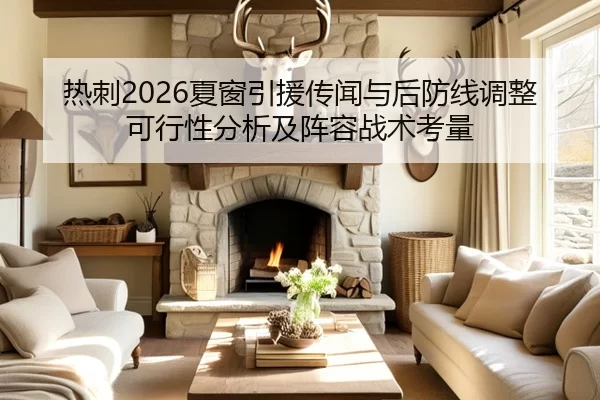 热刺2026夏窗引援传闻与后防线调整可行性分析及阵容战术考量